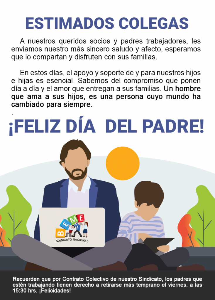 Feliz Día del Padre a nuestros colegas! – Sindicato BEME