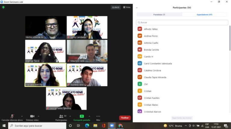 NC2021 | Sindicato BEME realiza Encuentros con socias y socios de Zona Norte y Casa Matriz