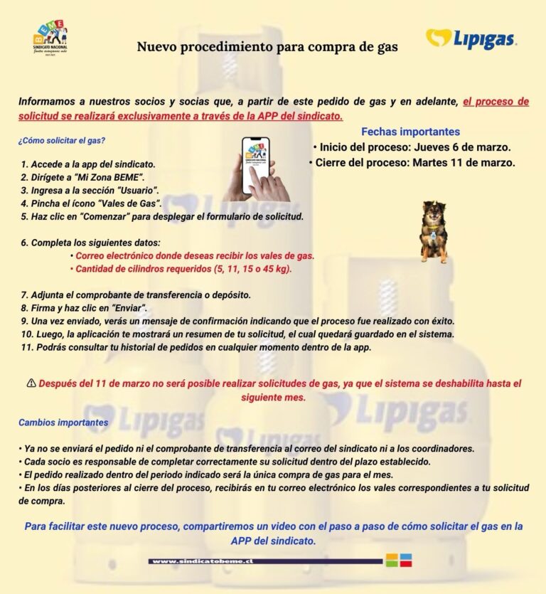 Solicitud gas APP