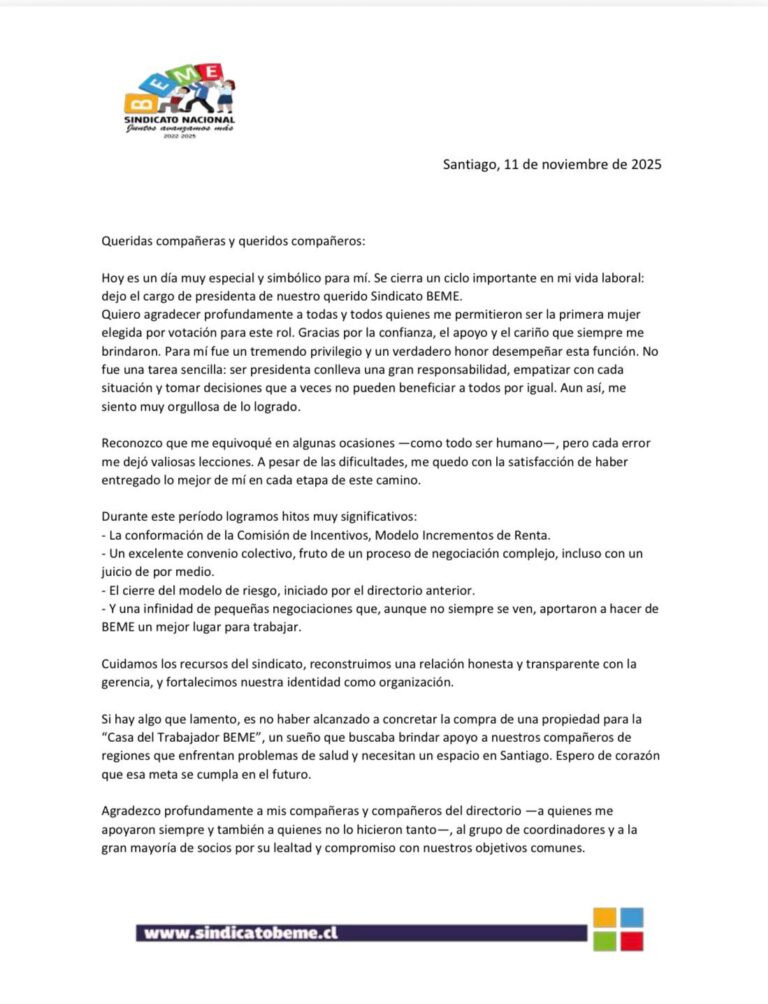 Carta agradecimiento Marcela Mancilla